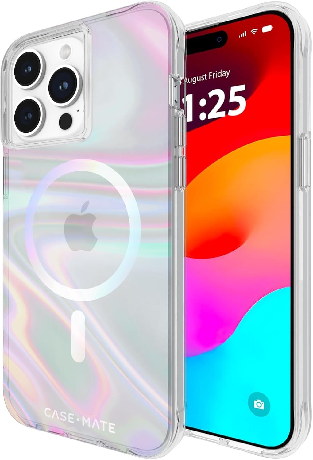 Case-Mate Soap Bubble iPhone 15 Pro Max Case 15 Max, Iridescent