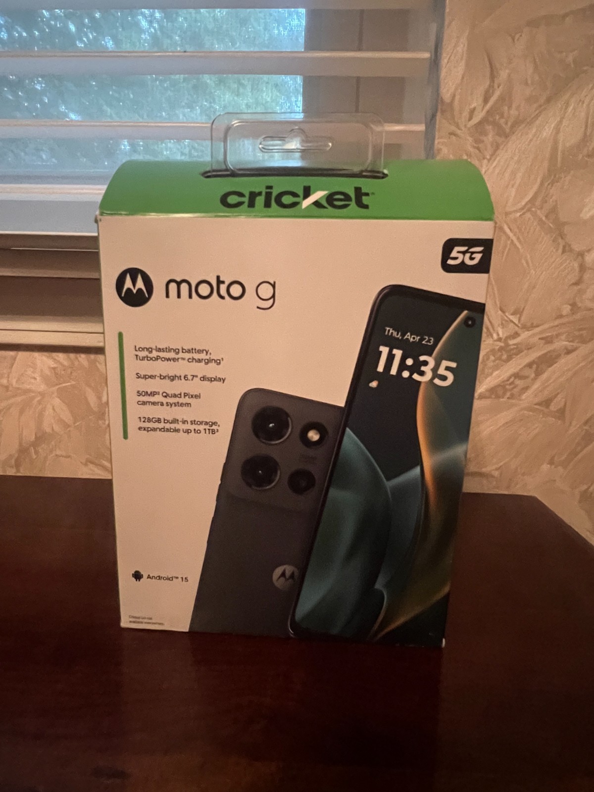 Motorola Moto G 5G (2025) 128gb – 6.7″ HD+ 50MP (Cricket wireless) Brand New