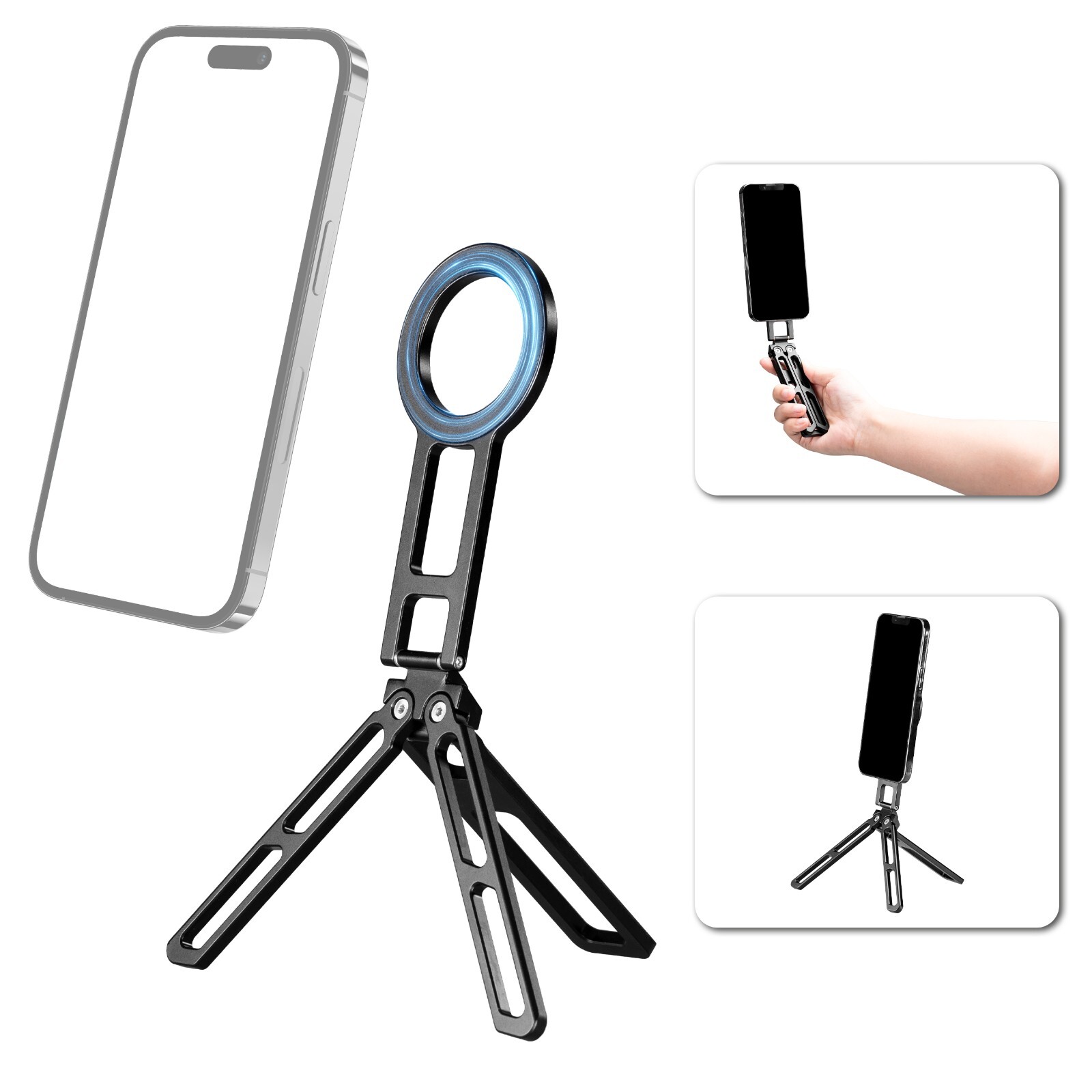 Desktop magnetic mobile phone holder multifunctional handheld shooting