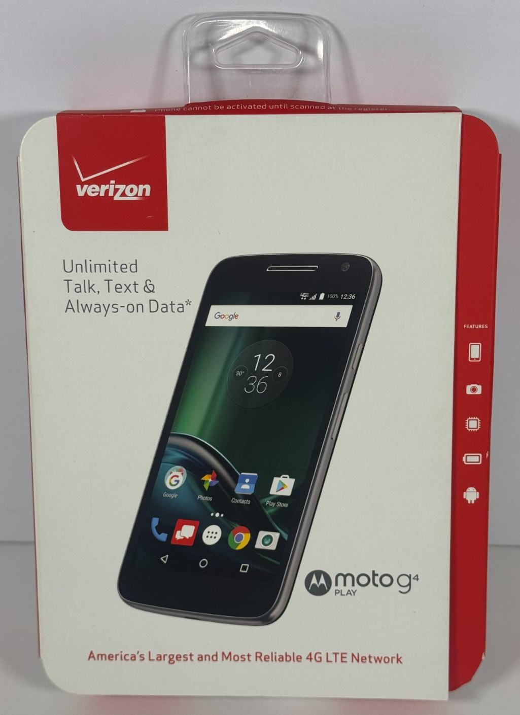 Verizon Motorola Moto G4 Play MOTXT1609PP 5″ 16GB Smartphone – BRAND NEW/SEALED