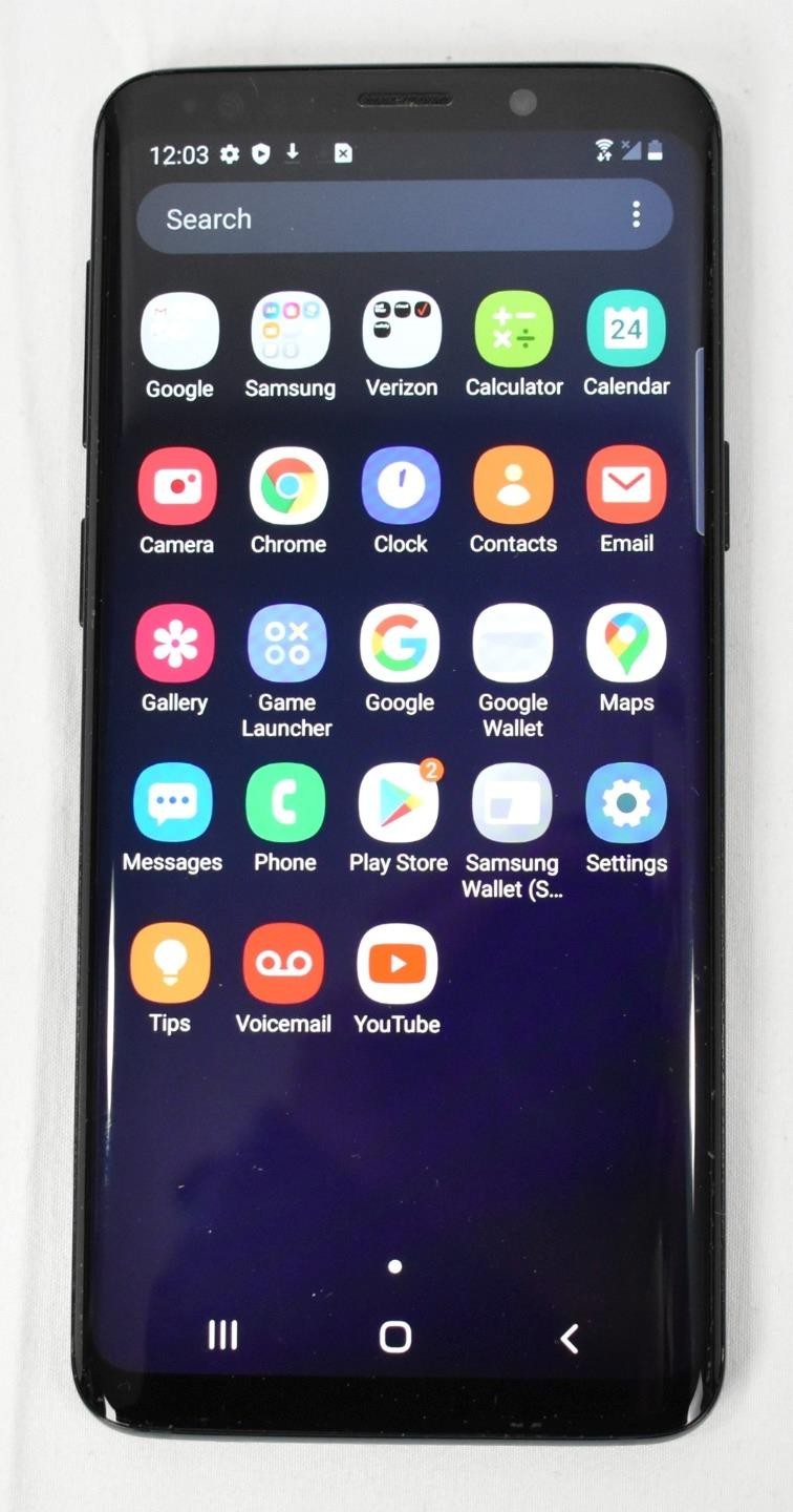 Verizon Samsung Galaxy S9 4GB 64GB Midnight Black Android Smartphone SM-G960U
