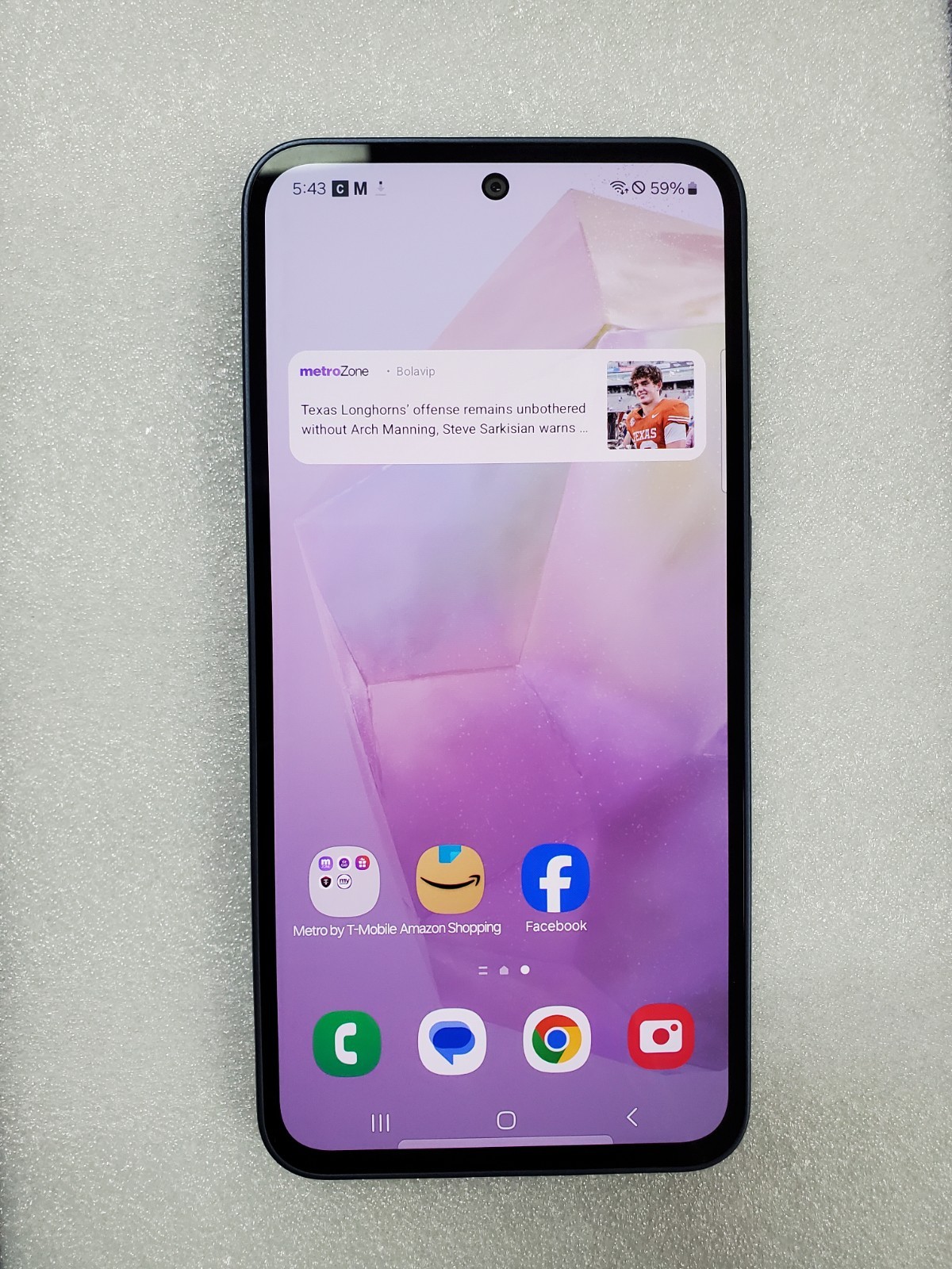 Samsung Galaxy A35 5G – 128 GB – Iceblue  (Unlocked, Open box, Never Used)