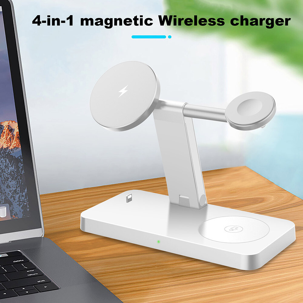 US Wireless Charger 4in1 Charging Station For Watch Ultra 3 S11 S10 iPhone 17 16
