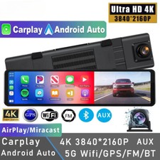 11.26″ 4K 2160P Car Dvr Carplay Android Auto Dash Cam Rear View Mirror Dashcam