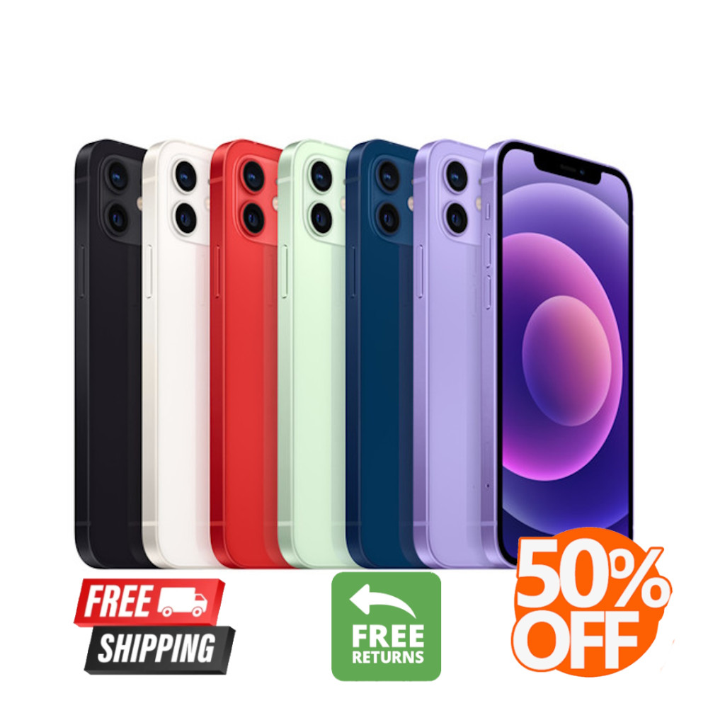 Apple iPhone 12 Clean IMEI Smartphone Unlocked Verizon T-Mobile – 128GB 64GB