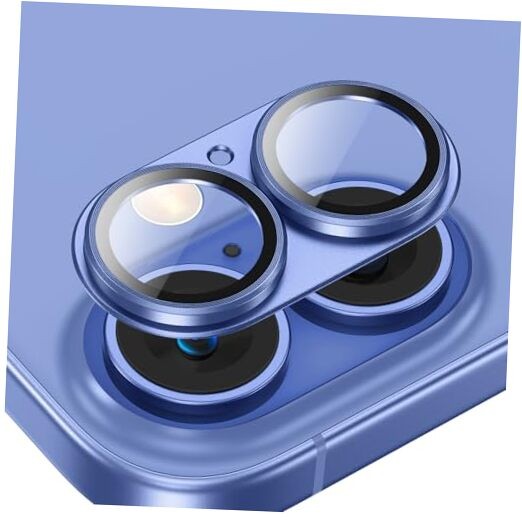 for iPhone 16 / iPhone 16 Plus Camera Lens Protector, Metal Ultramarine