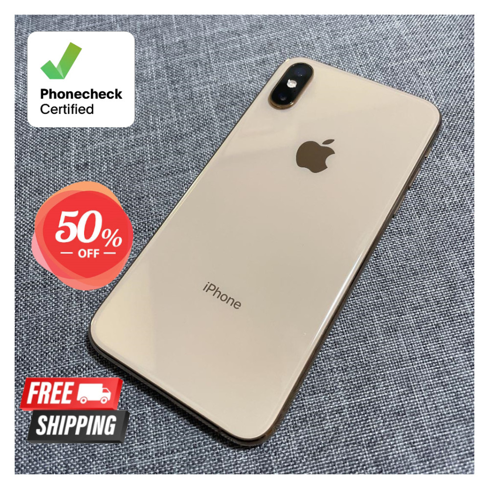 Apple iPhone XS  64GB/256GB Verizon Unlocked At&t T-Mobile 4G – Gray Gold Silve