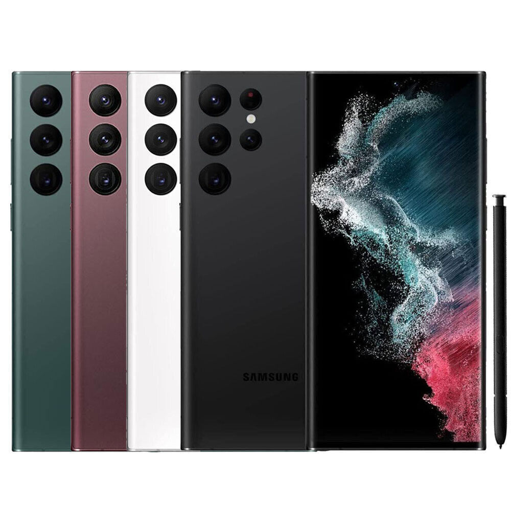 NEW SEALED Samsung Galaxy S22 Ultra 5G 128GB GSM CDMA Factory Unlocked US