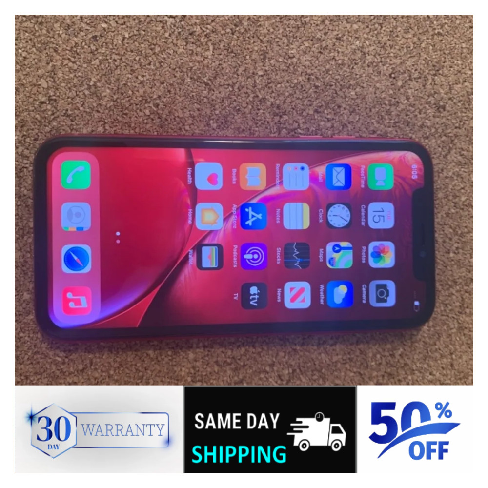 Apple iPhone XR Red Blue 64GB CDMA Unlocked At&t T-Mobile GSM Pristine Conditio