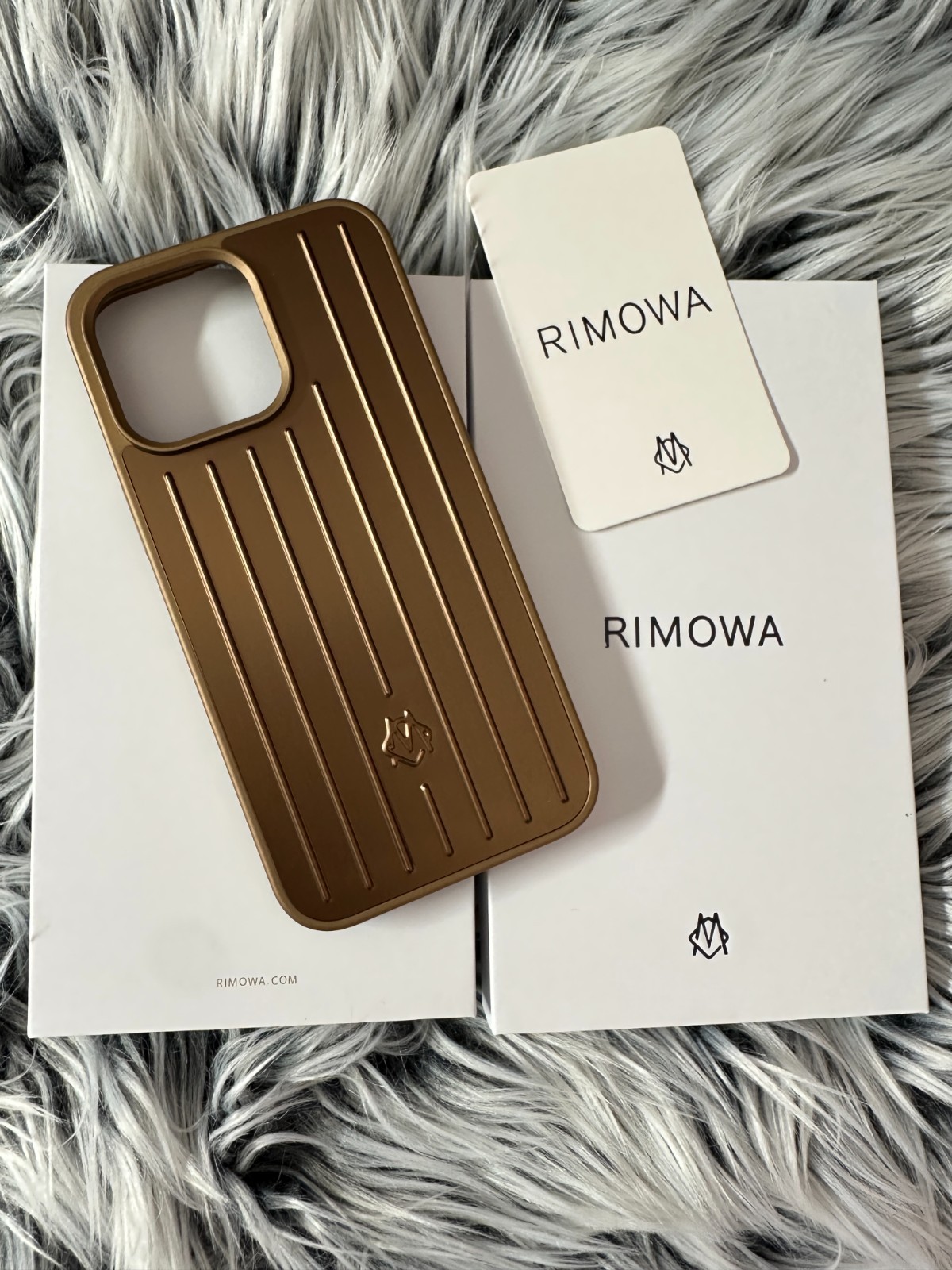 Rimowa Gold Aluminum iPhone 15 Pro Apple Phone Case