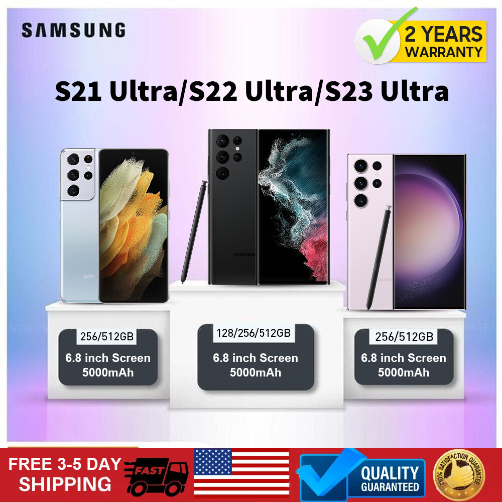 Samsung Galaxy S22 Ultra S21 Ultra S23 Ultra 5G Unlocked GSM CDMA Smartphones