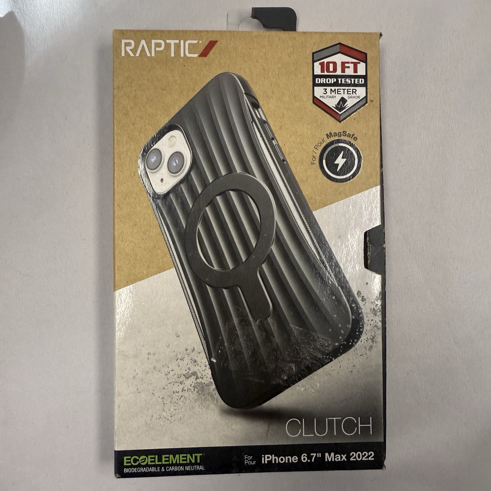 Raptic Protection Case Apple Phone Clutch iPhone 6.7 Drop Tested Max 2022 Black