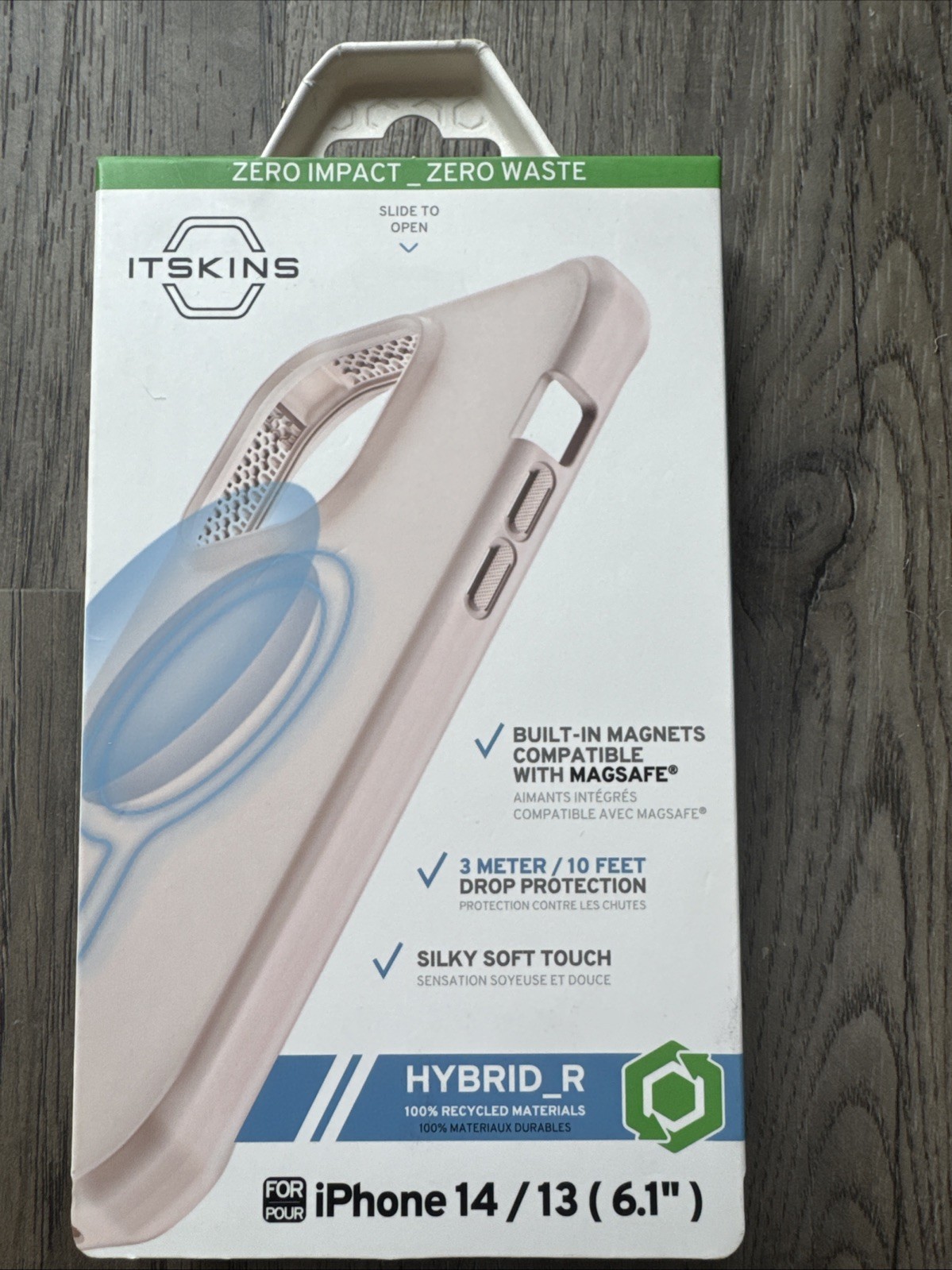 ITSKINS Hybrid_R Apple Phone Case For iPhone 13 And iPhone 14 Light Pink