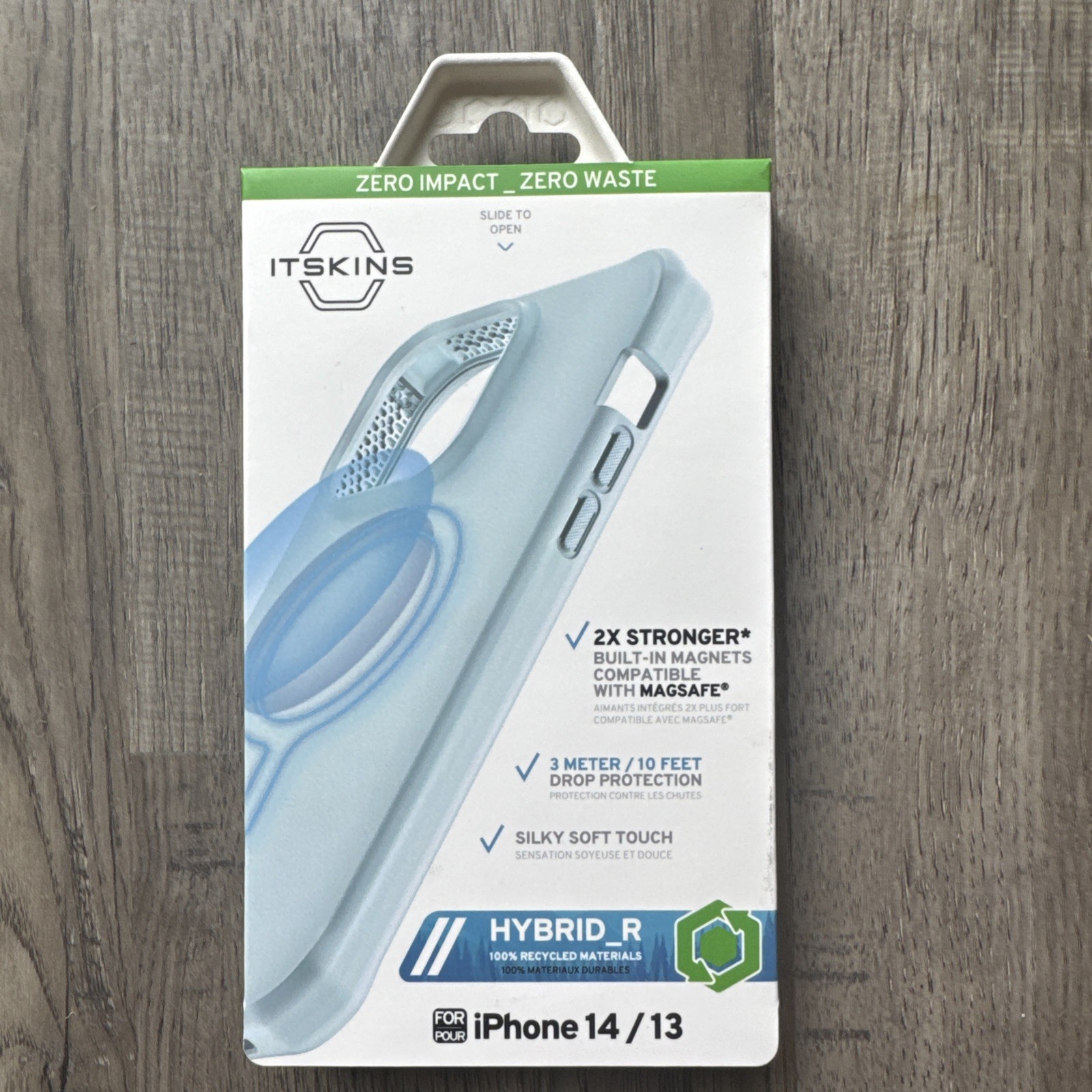 ITSKINS Hybrid_R Apple Phone Case For iPhone 13 And iPhone 14 Light Blue