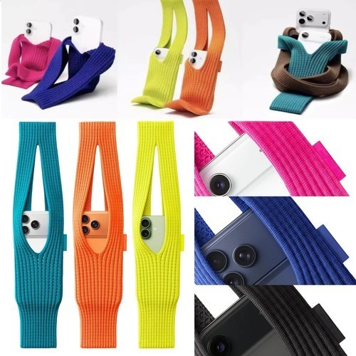 40cm / 80cm iPhone Pocket Apple Phone Case knitted Handbag Crossbody Strap Bag