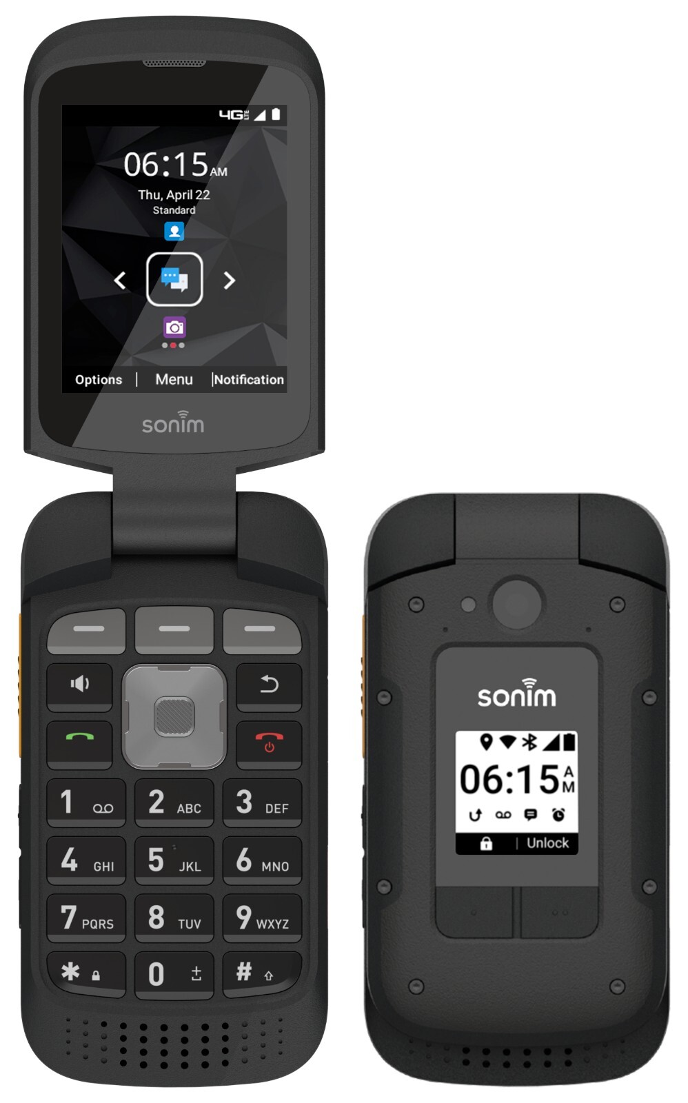 Sonim XP3 PLUS XP3900 AT&T 4G GSM 16GB Android Rugged Flip Phone New In Box