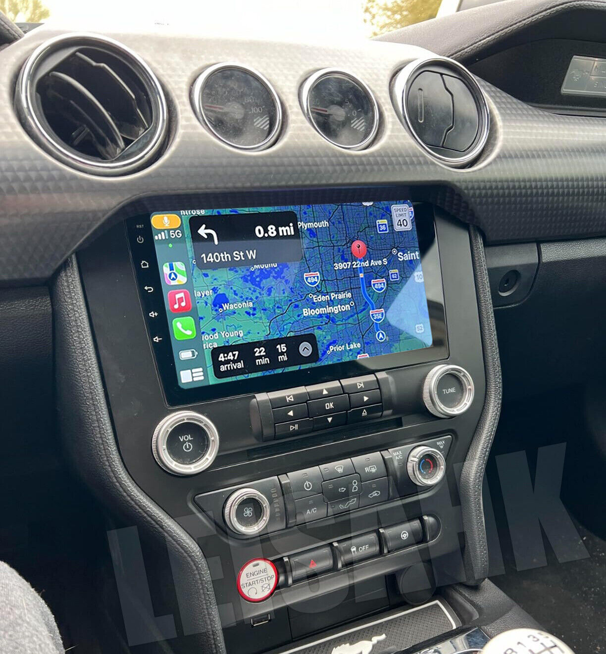 for 2015-2021 Ford Mustang 9″ Android 14 Apple Carplay Car Stereo Radio GPS WIFI