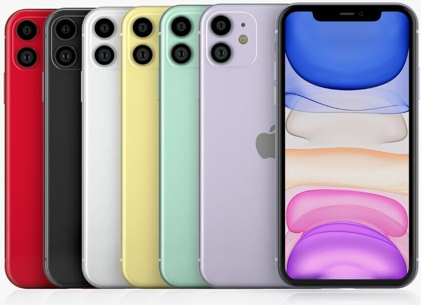 Apple iPhone 11 RED-Black-Purple-Green – 64GB (Unlocked) A2111 (CDMA + GSM)