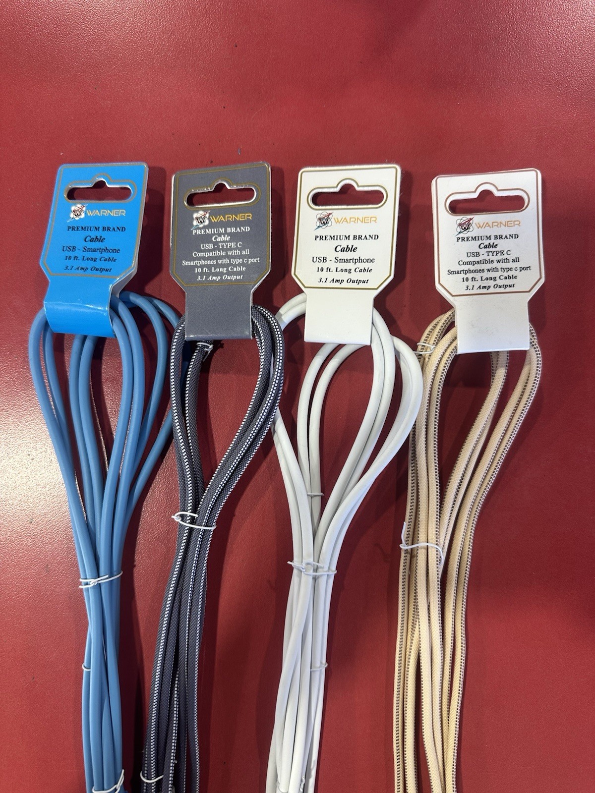 10ft Smart Cable.    USB to Phone Charger Type C. And Apple Phone Fast Charging