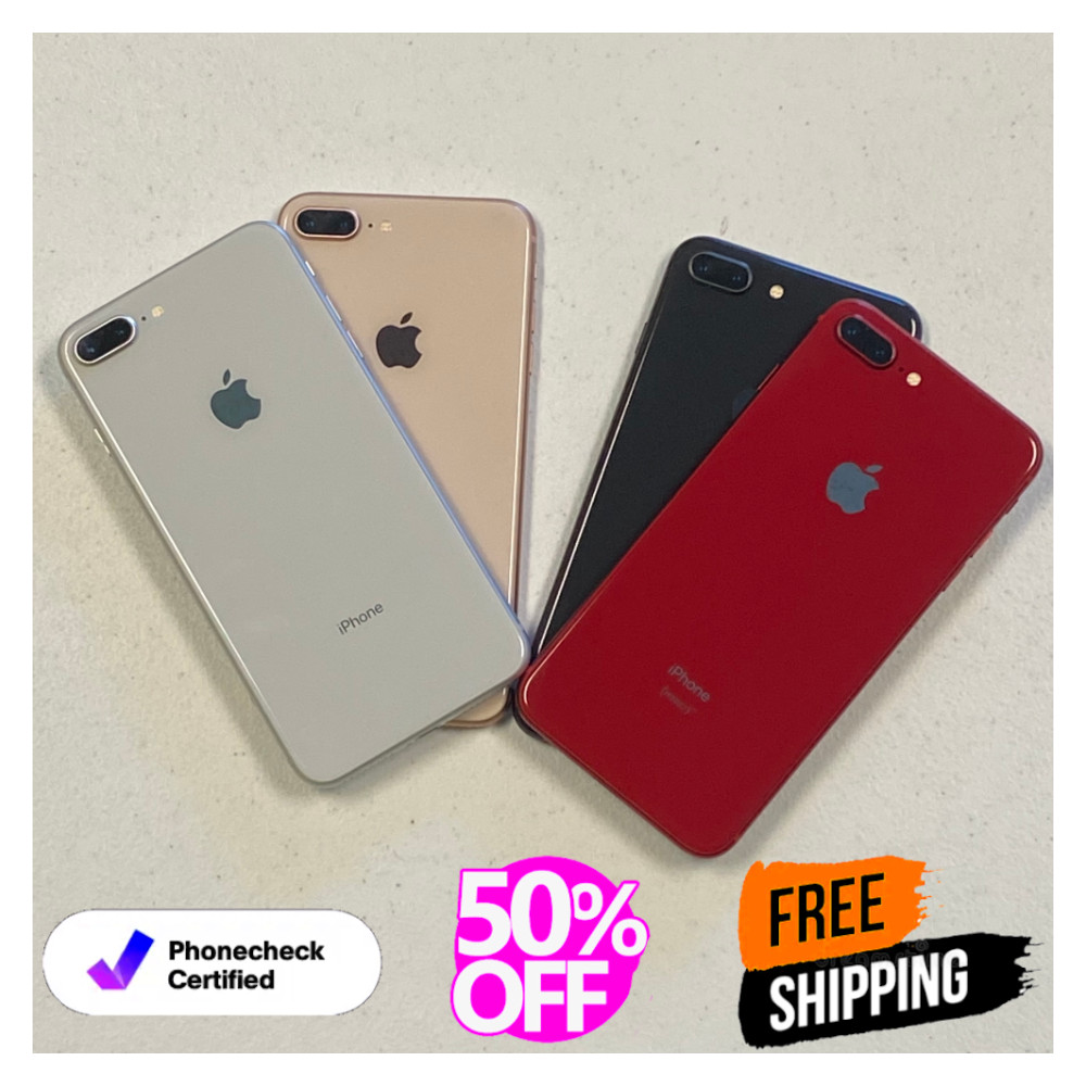 Apple iPhone 8 Plus 64GB – Red, Gold, Silver – AT&T, T-Mobile, Unlocked, Verizo