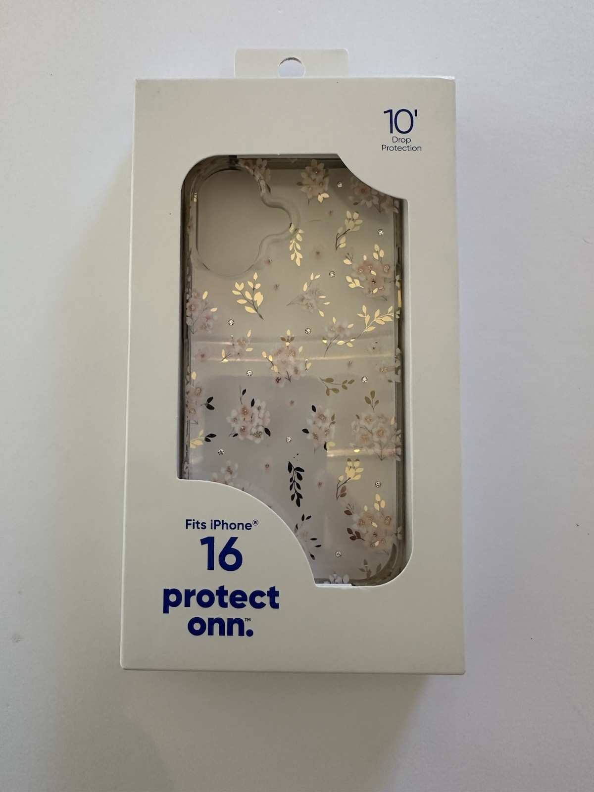 onn iPhone 16 Iridescent Case  Apple Phone 10′ Drop Protect