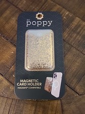 Poppy Magnetic Card Holder Works With Apple Phone Magsafe Compatible