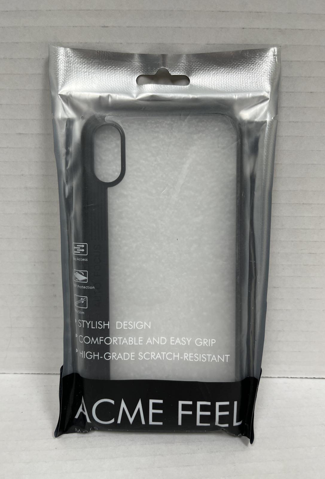 Apple Phone Case Cover for Apple iPhone X/10 – Clear Black Strip Case