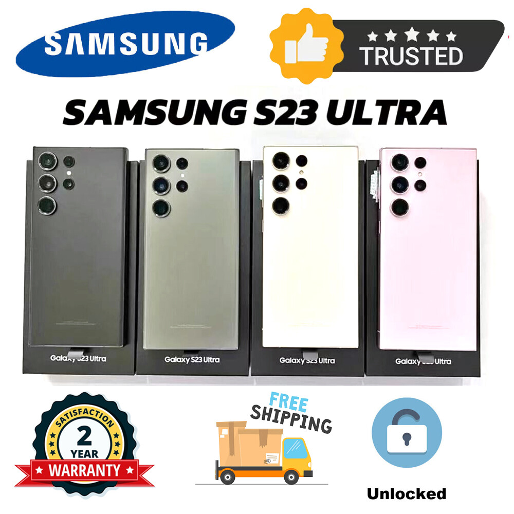 NEW Samsung Galaxy S23 Ultra 5G 256/512GB SM-S918U Factory Unlocked ALL GSM CDMA