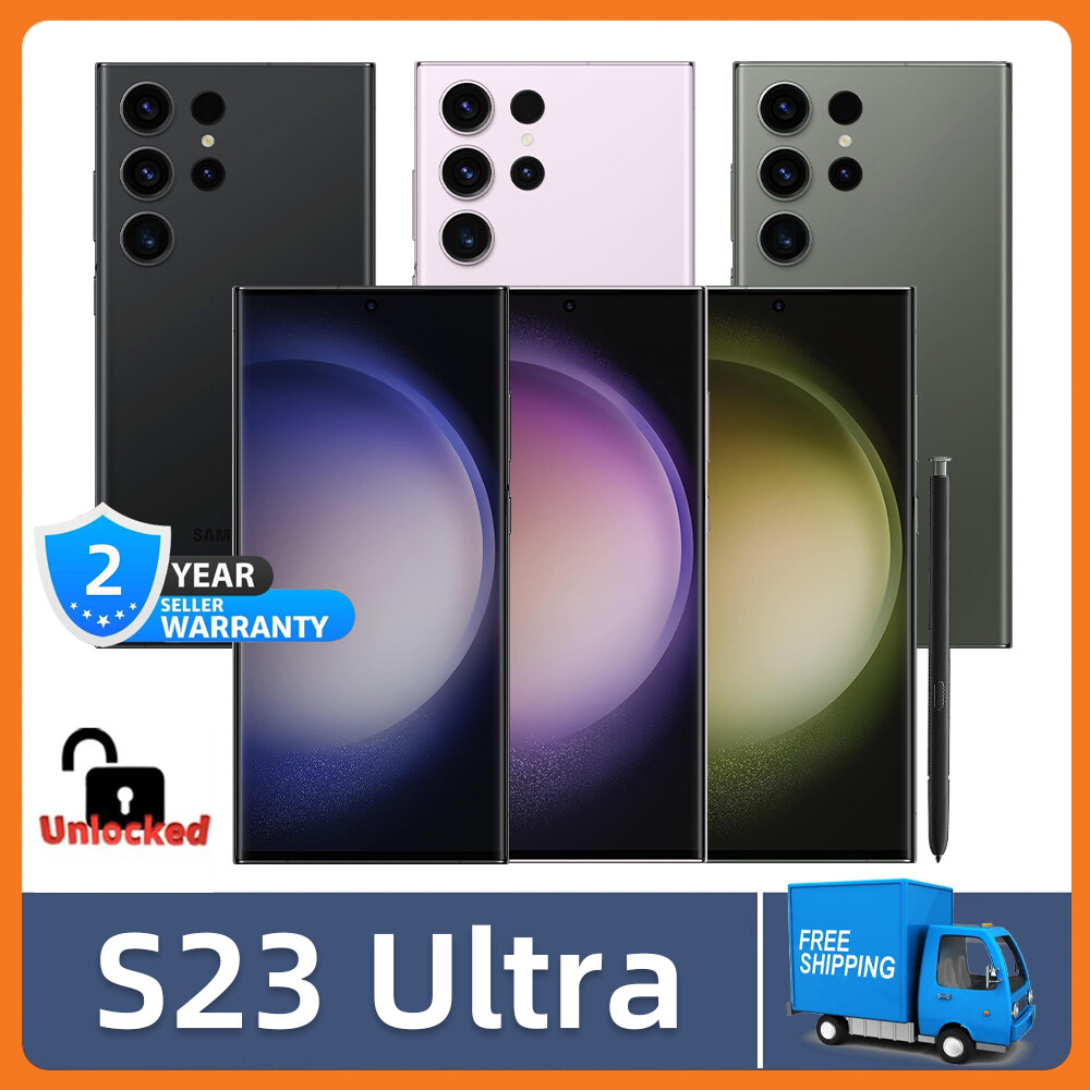 NEW UNLOCKED SAMSUNG GALAXY S23 ULTRA 5G 256/512GB GSM+CDMA ALL COLORS & MEMORY