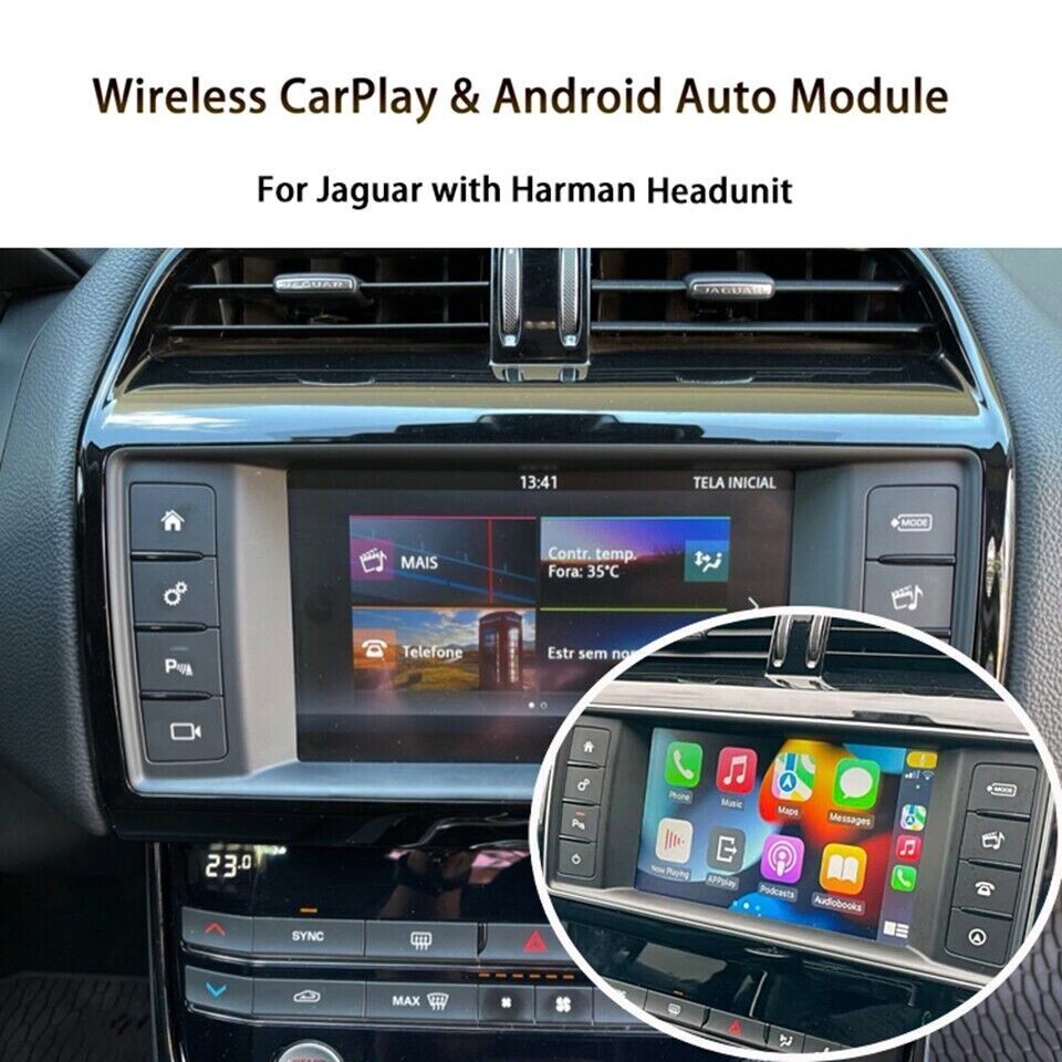 Aftermarket CarPlay For Jaguar F-TYPE Apple Phone Mirroring Android Auto Box