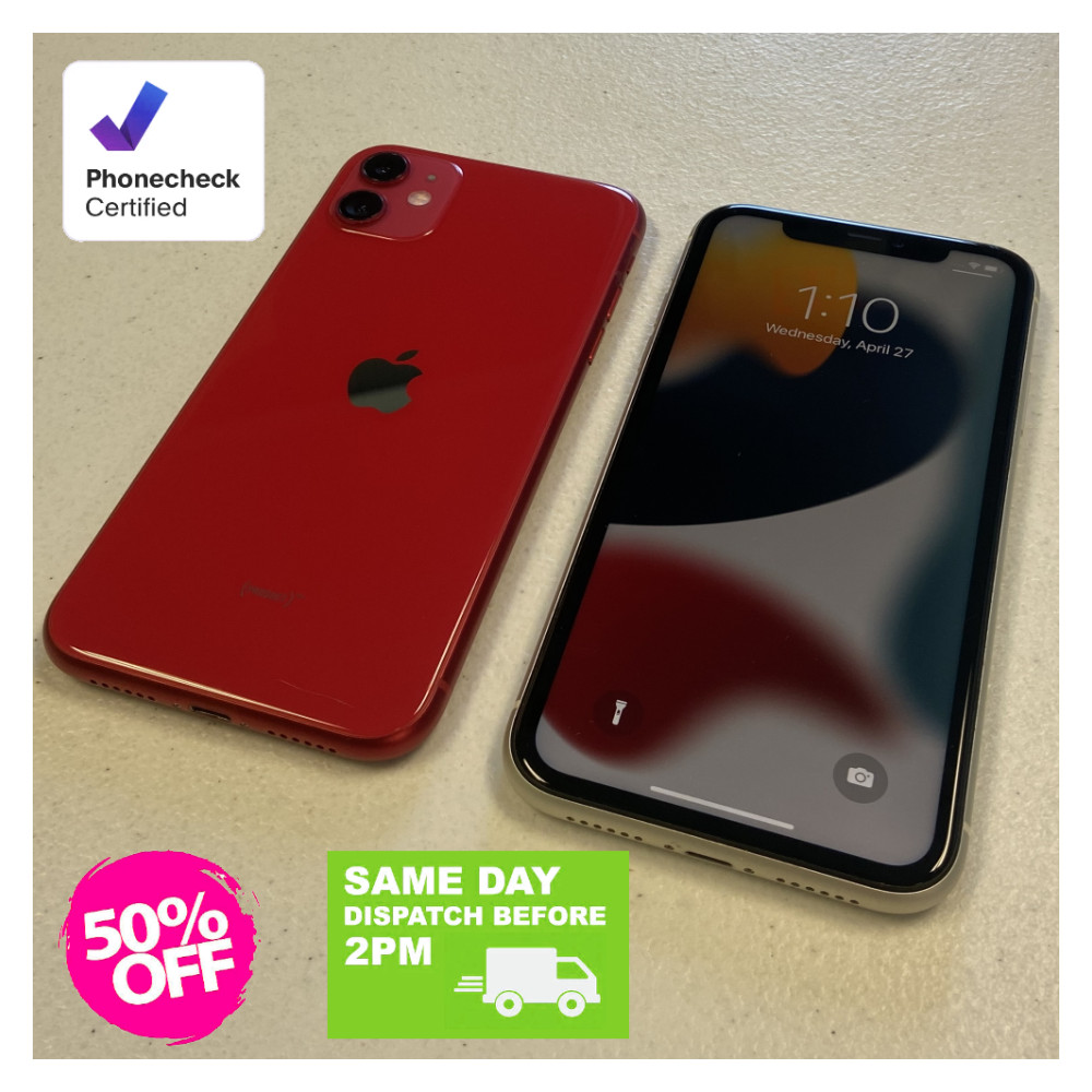 Apple iPhone 11 Red Purple Black (64GB 128GB) Unlocked Verizon Att  Screen 6.1″