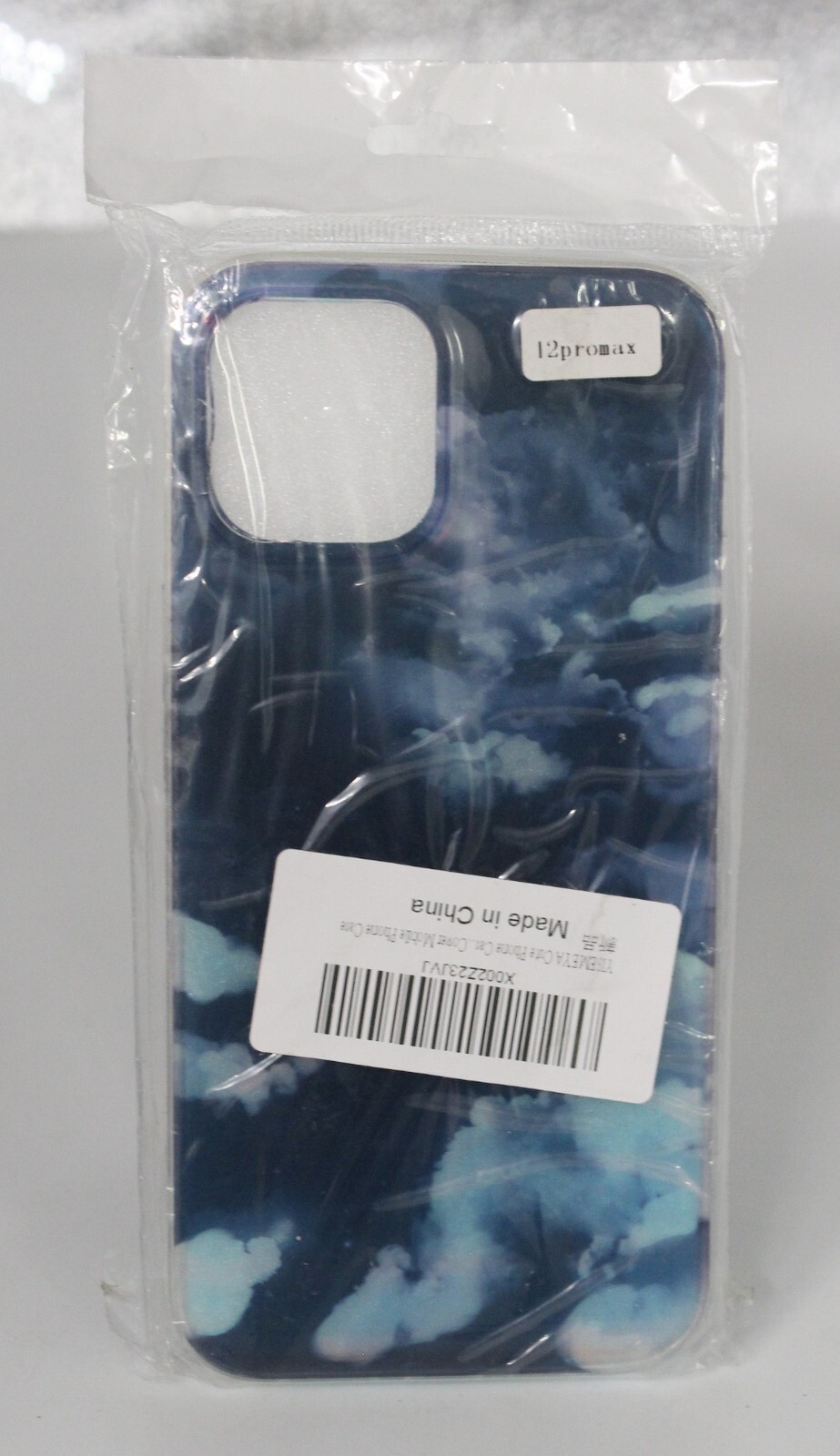 Yisemeya Cute Cell Phone Case Cover Apple iPhone 12 Pro Max Blue Clouds Back