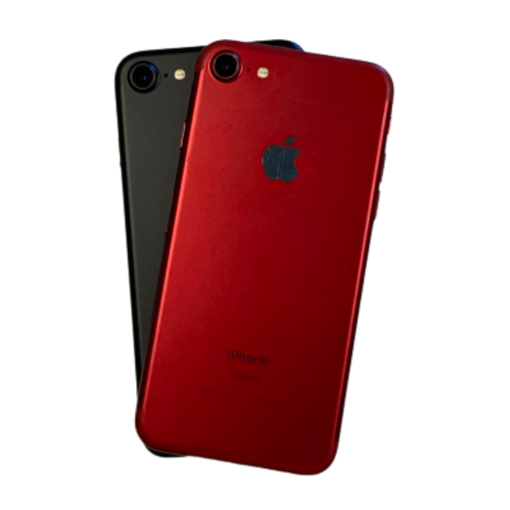 Apple iPhone 7 128GB/32GB Fully Unlocked Verizon Att Jet Black/Red 4.7″ LCD