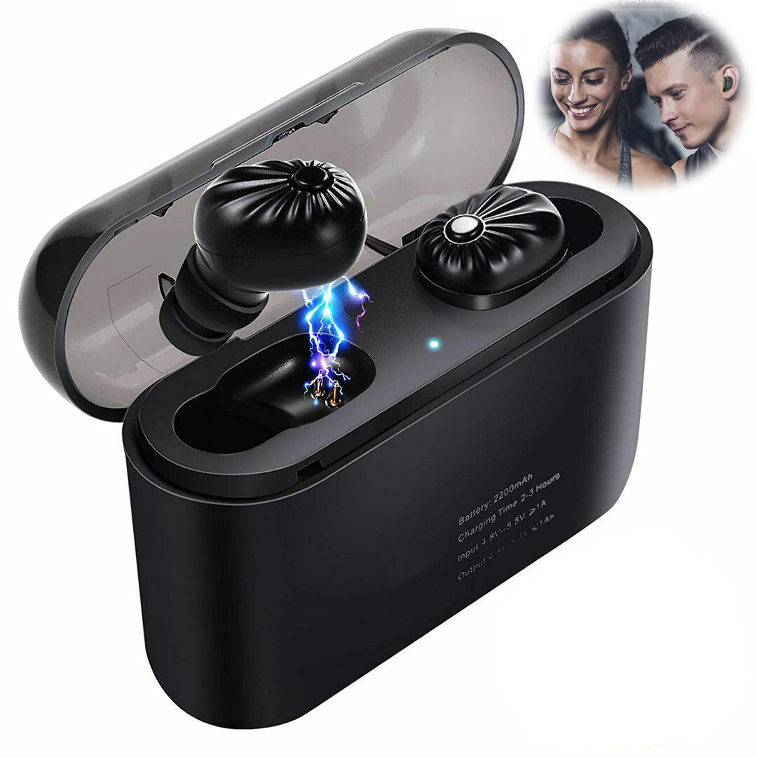 Mini Bluetooth Wireless Headset Earphones Stereo Music Earbuds for Cell Phones