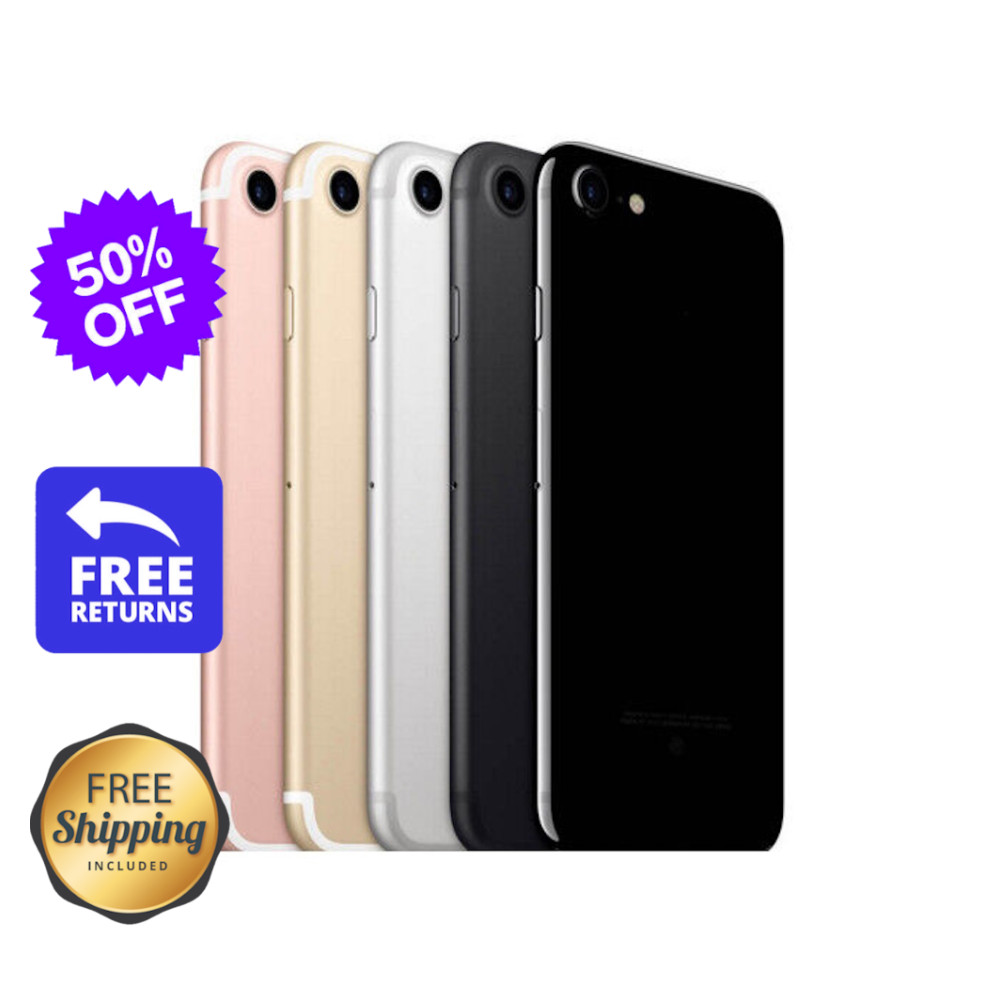 Apple iPhone 7 Jet Black/Black/Rose Gold |32GB 128GB| Unlocked Verizon At&t