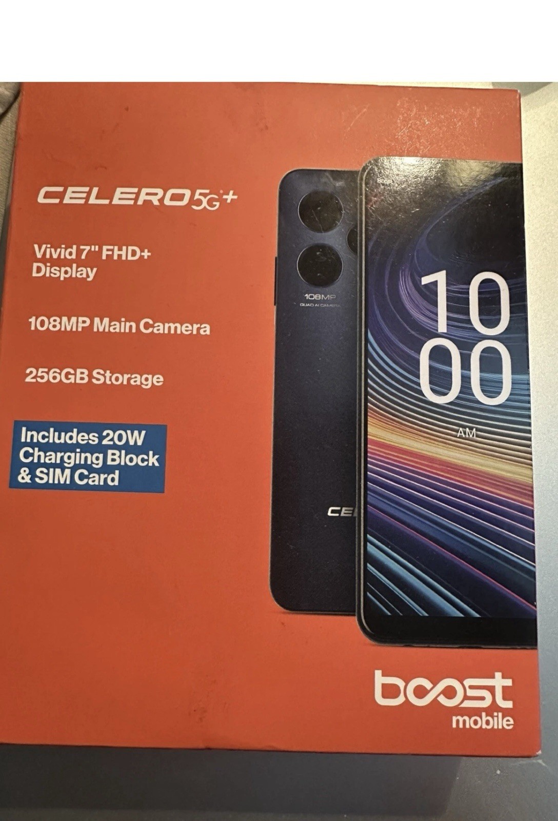 Boost Mobile Prepaid Celero 7” 5G 8GB RAM 256GB Storage 2.5 GHz Processor Speed