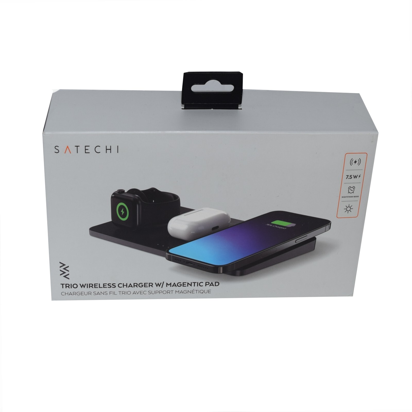 SATECHI Trio Wireless Charger With Magnetic Pad For Apple Phone Airpods Watch