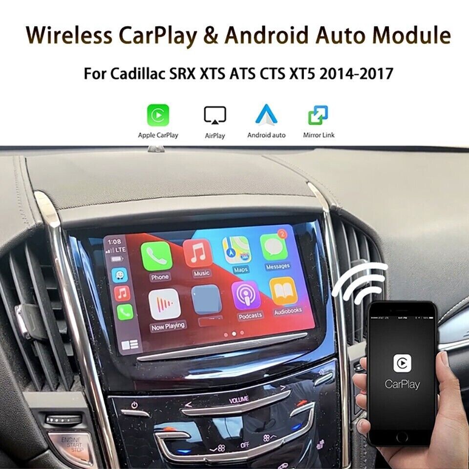Aftermarket CarPlay For Cadillac XT5 Apple Phone Mirroring Android Auto Box