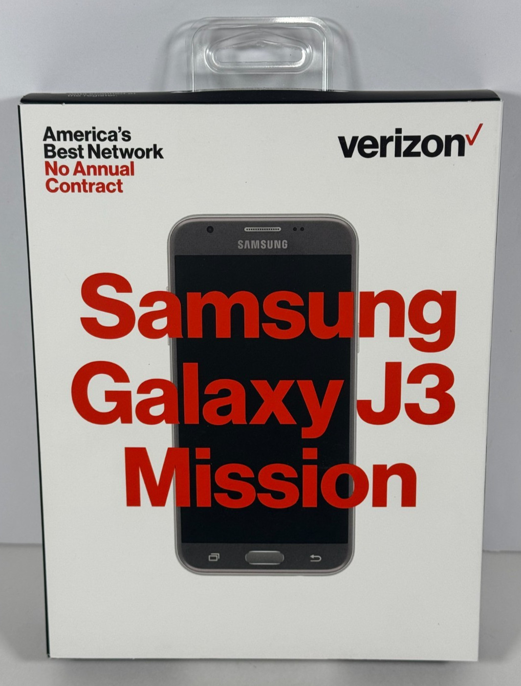 Verizon Samsung Galaxy J3 Mission 16GB Prepaid Smartphone Silver – NEW/SEALED