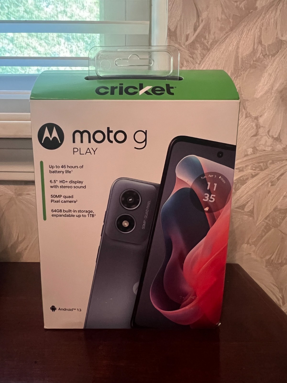 MOTOROLA MOTO G PLAY CRICKET WIRELESS PREPAID 2024 64GB BRAND NEW