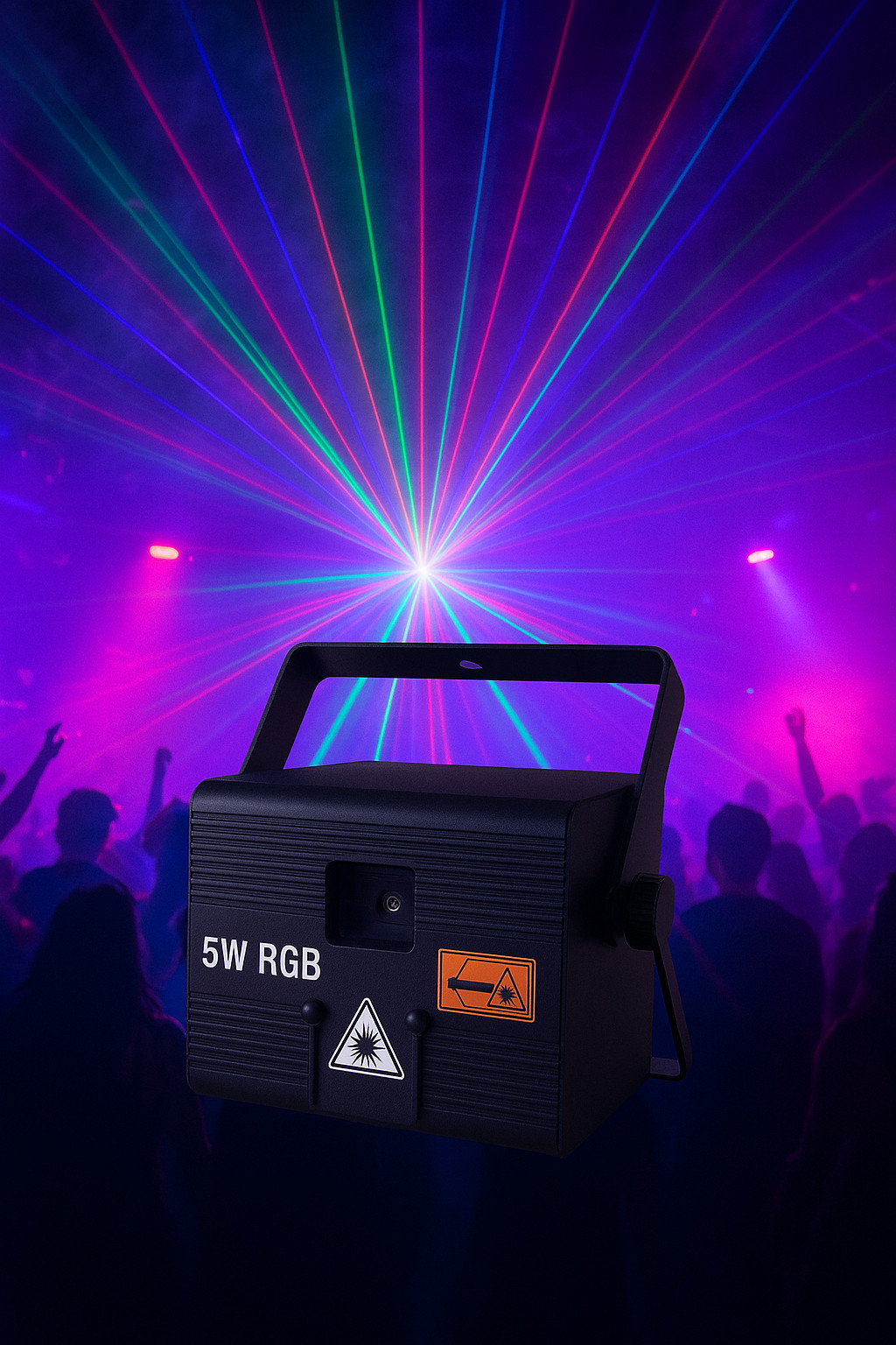 iOS Android App RGB Animation DMX iLDA Projector DJ Party Stage Laser Lights 5W