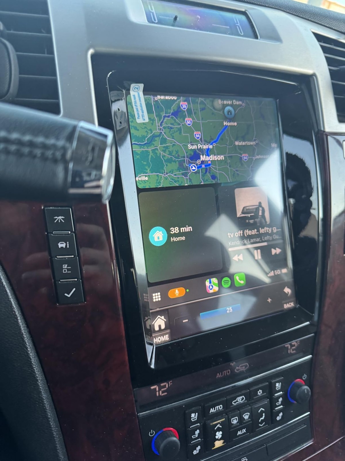 USED For Cadillac Escalade Android BT Carplay GPS Car Stereo Radio Player Screen