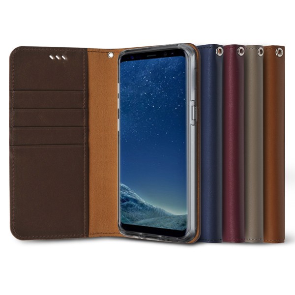 Samsung Galaxy S8 Plus Genuine Leather Diary Case – Smartphone Accessories