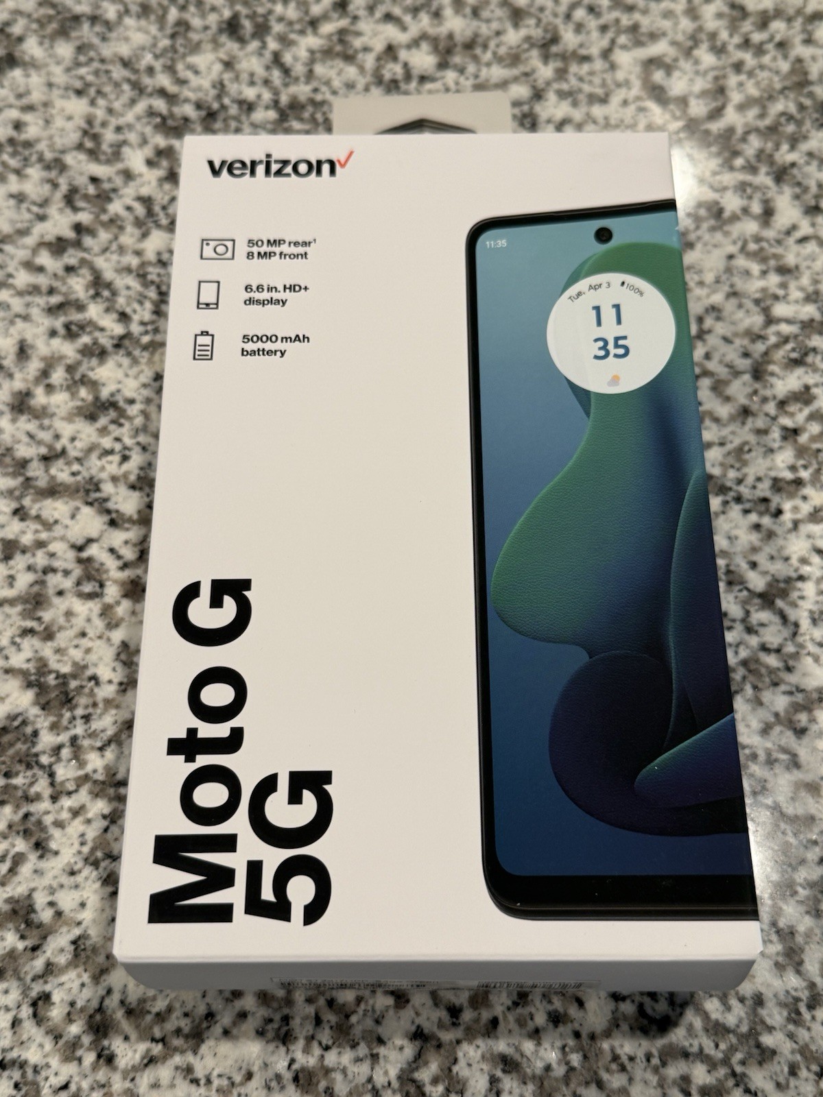 Brand New Motorola Moto G 5G 128GB 4GB RAM (Verizon Prepaid) Sage Green