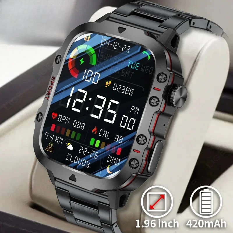 Smart Watch Watches LP68 Waterproof 2.01″ Al Voice Bluetooth Call Smartwatch New