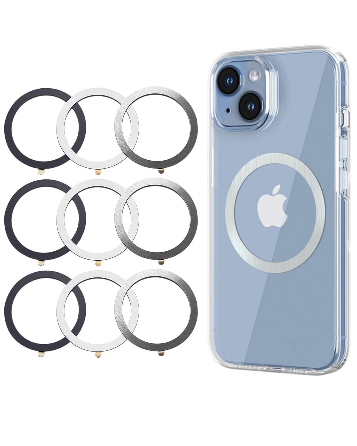 KALAPOP for MagSafe Sticker,MagSafe Ring Magnet,Magnetic Wireless Charger Con…