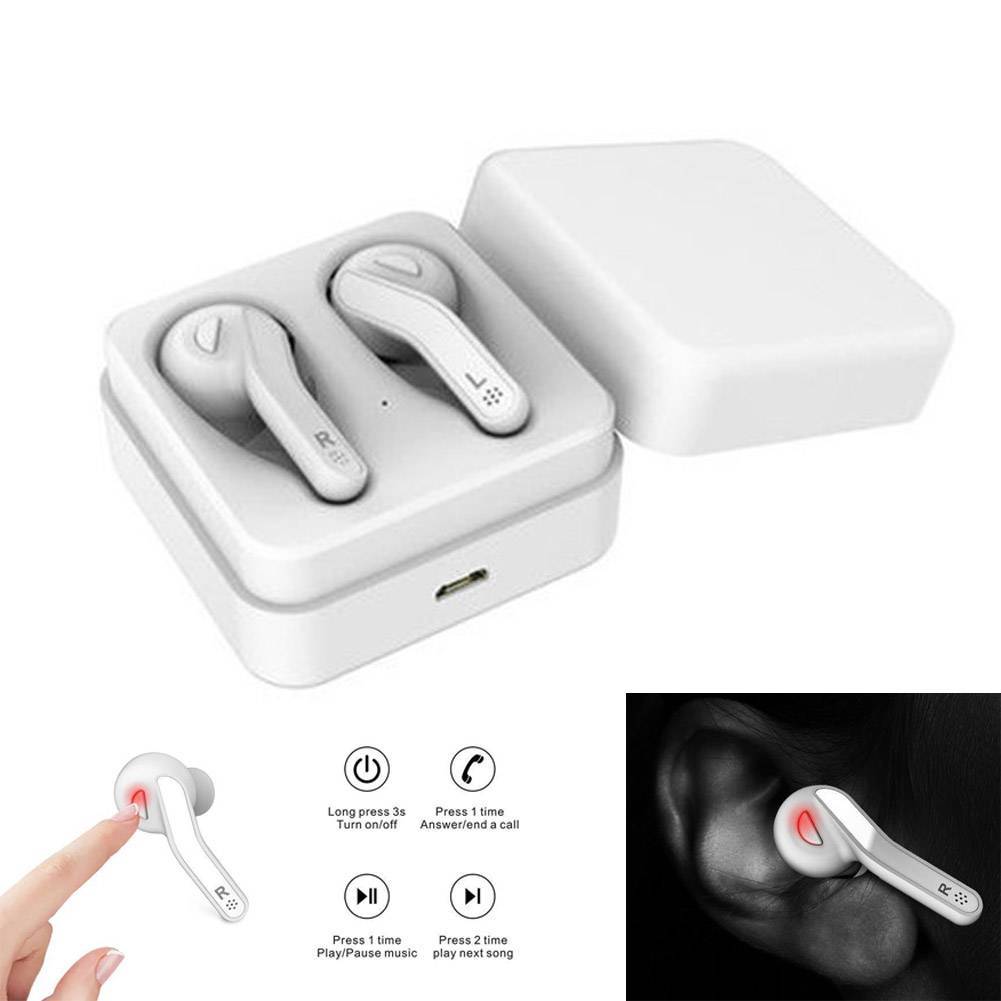 Mini Wireless Earpieces Bluetooth Stereo Earphones Earbuds for Cell Phones