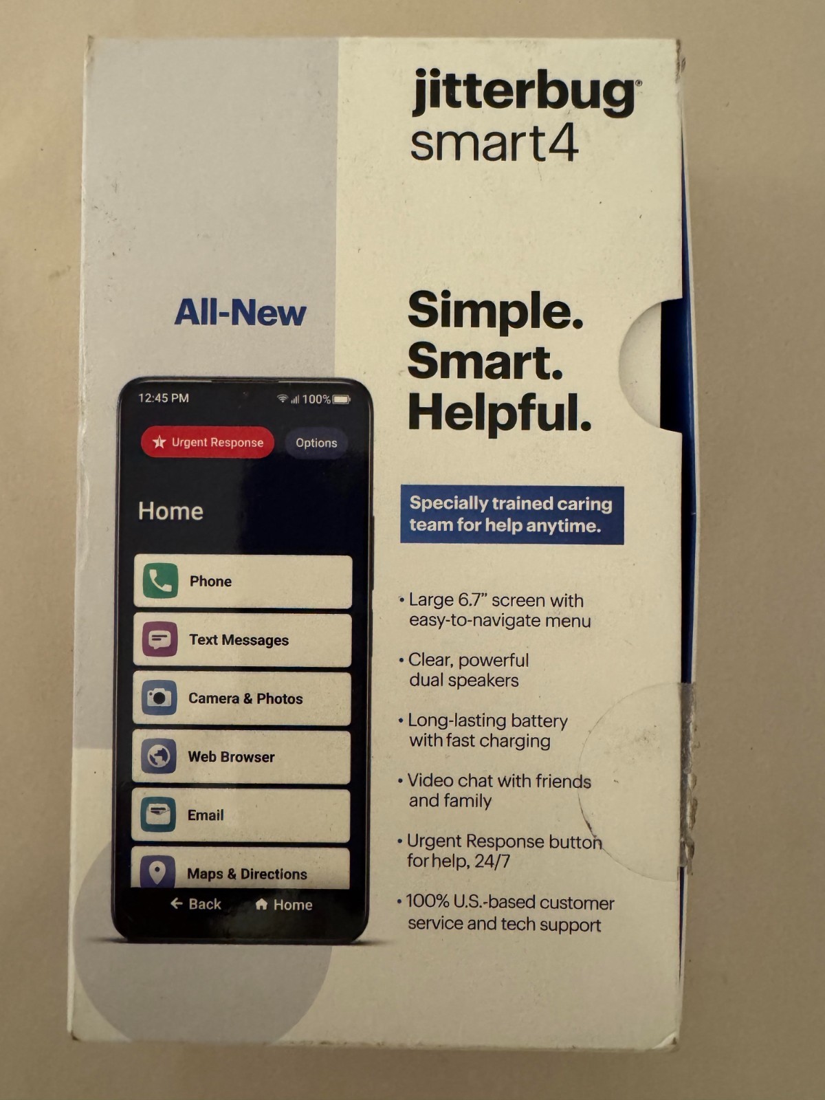 Lively Jitterbug Smart4 6.6″ 4GB RAM 32GB STORAGE Smartphone – OPEN BOX – NEW