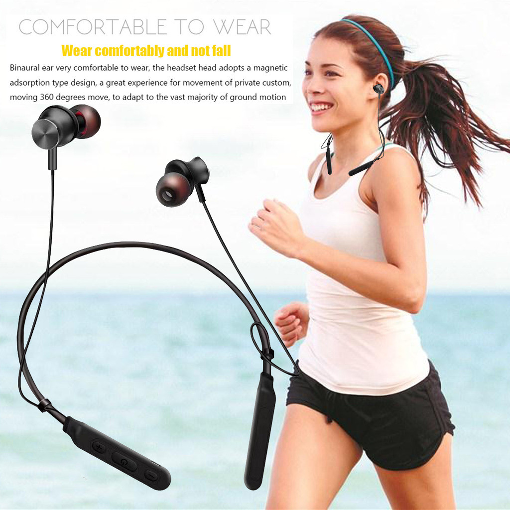 Bluetooth Headset Sport Earphones Earbuds Wireless Headphone for Cell Phone