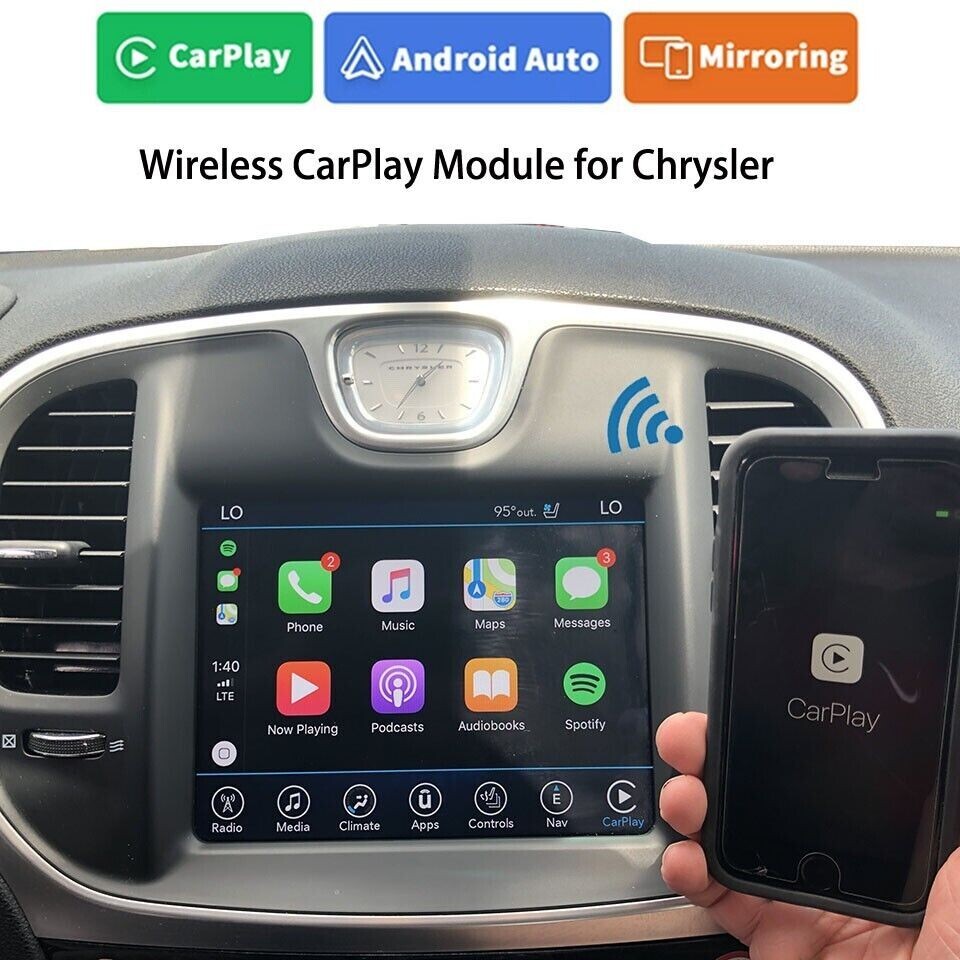 Aftermarket CarPlay For Chrysler 300 Apple Phone Mirroring Android Auto Box